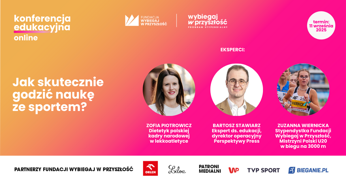 Jak skutecznie godzić naukę ze sportem? Bezpłatna konferencja online